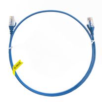 2.5m Cat 6 Ultra Thin LSZH Pack of 10 Ethernet Network Cable. Blue