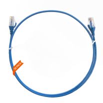 0.75m Cat 6 Ultra Thin LSZH Pack of 50 Ethernet Network Cable. Blue