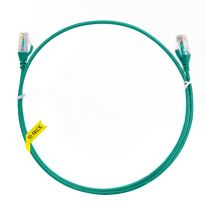 2m Cat 6 Ultra Thin LSZH Pack of 10 Ethernet Network Cable. Green