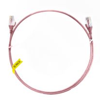 2m Cat 6 Ultra Thin LSZH Pack of 10 Ethernet Network Cable. Pink