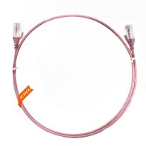 2m Cat 6 Ultra Thin LSZH Pack of 50 Ethernet Network Cable. Pink