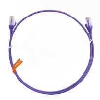 2m Cat 6 Ultra Thin LSZH Pack of 50 Ethernet Network Cable. Purple