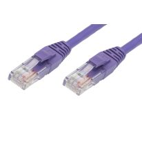 1m Cat 5E RJ45 - RJ45 Network Cable Purple (Ethernet Cables1