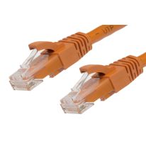 0.5m Cat 5E RJ45 - RJ45 Network Cable Orange (Ethernet Cables
