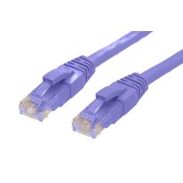 0.25m Cat 6 RJ45-RJ45 Network Patch Cables in Purple