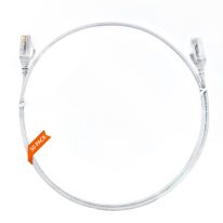 1m Cat 6 Ultra Thin LSZH Pack of 50 Ethernet Network Cable. White