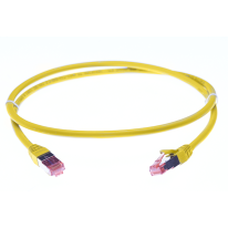 0.5m Cat 6A S/FTP Patch Lead Yellow