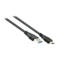 10M USB 3.1 Type-C AM-CM Active Extension Cable Black | 28+24AWG Supports 5Gbps