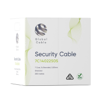 Global 7 Core Security Cable 14/0.20 Shielded 250m | Grey