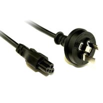 IEC C5 Clover Leaf Style Appliance Power Cable Black 1.5M