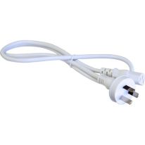 3m IEC C13 to Mains  (7.5A/1800W Limit) Power Cable | White