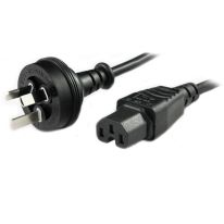 2m Australian 3 Pin Wall Plug To C15 High Temperature Power Cable