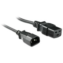 1M IEC C14 to C15 High Temperature Power Cable