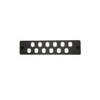 12 Port ST Simplex FOBOT Faceplate suitable for 015.004.0026 & 015.004.0028