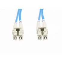 0.5m LC-LC OM1 Multimode Fibre Optic Cable: Blue