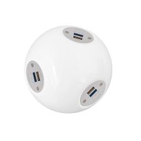 OE Elsafe: Pluto 3 x TUF with 2000mm Lead with 10A Three Pin Plug - White/Silver