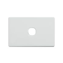 4C | Classic 1 Gang Switch Cover Plate | White