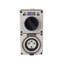 4C | Combination Switched socket 4Pin IP66 500V 20A
