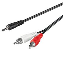 1m Stereo 3.5mm Plug to 2x Red White RCA Cable
