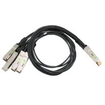 PlusOptic 400GbE QSFP56-DD to 4x100G PAM4 QSFP56, 1M Passive Copper DAC