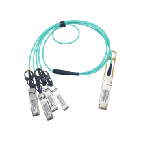 Juniper Compatible (JNP-QSFP-AOCBO-3M) AOC, QSFP+-4SFP, 40G, 3M, Active Optical Cable. AOCQSFP+-4-3M-JUN
