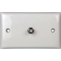 Wall plate with Single F type connector 