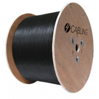 CAT6 UTP LAN Outdoor UV Stabilised Cable | 305m Roll Black