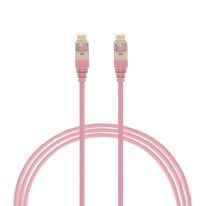 2m CAT6A RJ45 S/FTP THIN LSZH Network Cable | Pink