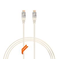 0.75m Cat 6A RJ45 S/FTP THIN LSZH 30 AWG Pack of 50 Network Cable. White