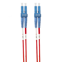 1m LC-LC OS1 / OS2 Singlemode Fibre Optic Cable: Red