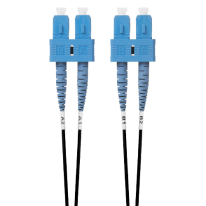 1m SC-SC OS1 / OS2 Singlemode Fibre Optic Cable | Black
