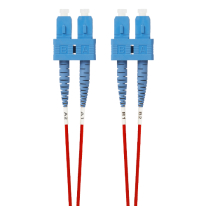 3m SC-SC OS1 / OS2 Singlemode Fibre Optic Cable: Red
