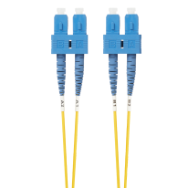 1m SC-SC OS1 / OS2 Singlemode Fibre Optic Cable : Yellow