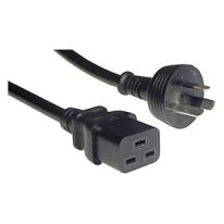IEC C19 to Mains 15A Power Lead 2m