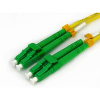 5m LC/APC - LC/APC OS1 / OS2 Singlemode Fibre Optic Duplex Cable | 3mm Oversleaving