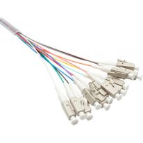 Fibre Pigtail LC OM1 Multimode 1m 12 Pack Rainbow