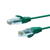 2m CAT6A THIN U/UTP LSZH 28 AWG RJ45 Network Cable | Green