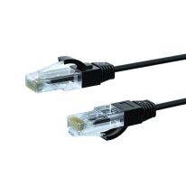 10m CAT6A THIN U/UTP LSZH 28 AWG RJ45 Network Cable | Black