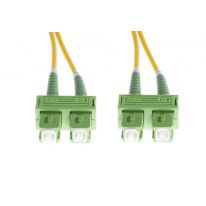 15m SC/APC-SC/APC OS1 Singlemode Fibre Optic Duplex Patch Lead