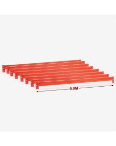 0.90m Length Set of 8 Orange Beams (4 bays)