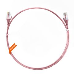1m Cat 6 Ultra Thin LSZH Pack of 50 Ethernet Network Cable. Pink