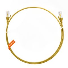 1.5m Cat 6 Ultra Thin LSZH Pack of 50 Ethernet Network Cable. Yellow