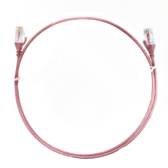 1m CAT6 Ultra Thin LSZH Ethernet Network Cable | Pink