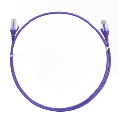 1m CAT6 Ultra Thin LSZH Ethernet Network Cable | Purple