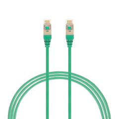 1.5m CAT6A RJ45 S/FTP THIN LSZH Network Cable | Green