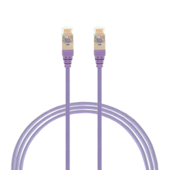 1.5m CAT6A RJ45 S/FTP THIN LSZH 30 AWG Network Cable | Purple