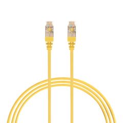 2.5m CAT6A RJ45 S/FTP THIN LSZH 30 AWG Network Cable | Yellow