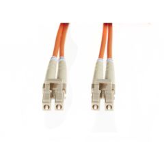 0.5m LC-LC OM1 Multimode Fibre Optic Cable: Orange