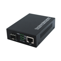 10/100/1000M SFP-RJ45  Media Converter. Fully compatible with both Multimode and Singlemode SFPs